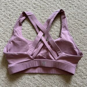 Forever 21 Purple Cross-Back Sports Bra